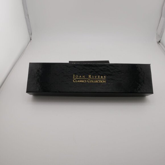 Joan Rivers Classics Collection Gold Watch w/ Aurora Borealis Leather Strap NIB - Picture 2 of 5